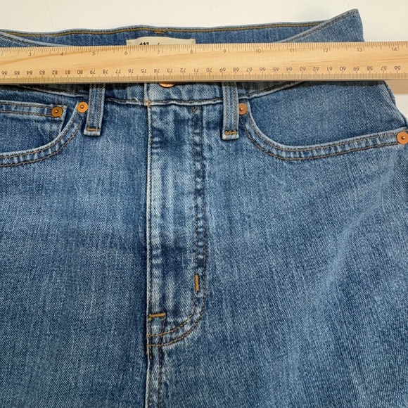 Madewell The Momjean High Rise Tapered Leg Jeans Sz 25 - Picture 8 of 9